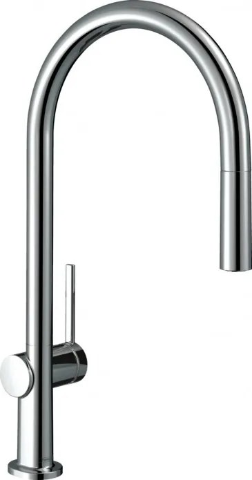 Baterie bucatarie cu dus extractibil si sBox, Hansgrohe Talis M54, crom, 72803000