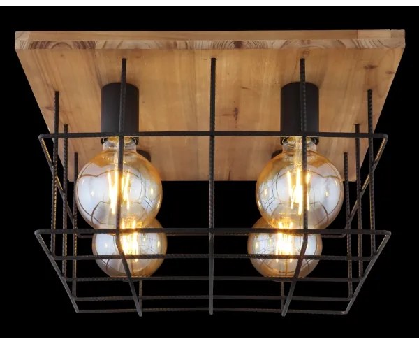 Lustră aplicată MERRIL 4xE27/60W/230V Globo 15530-4D