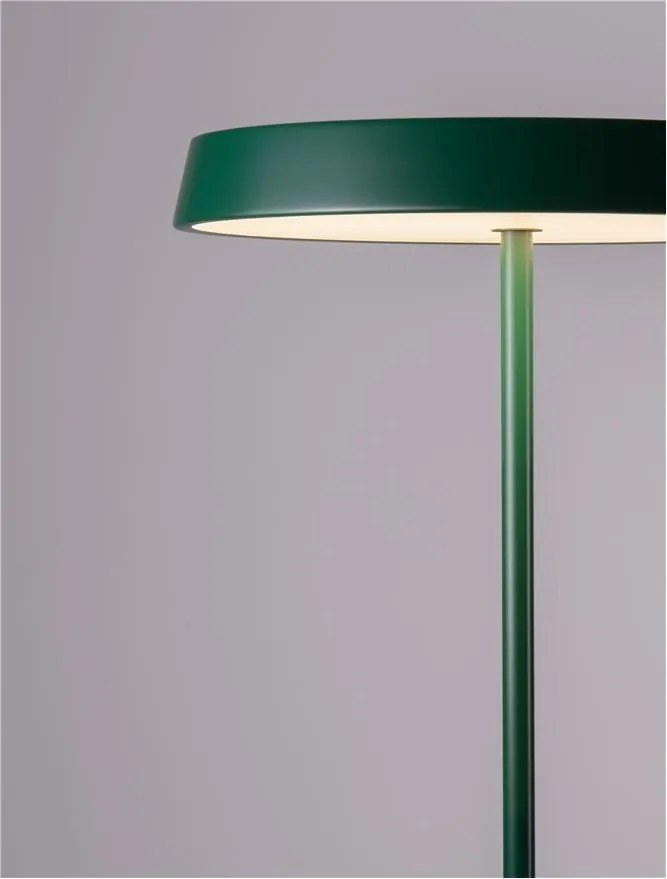 Lampa de podea LED design modern VETRO verde, D-40cm