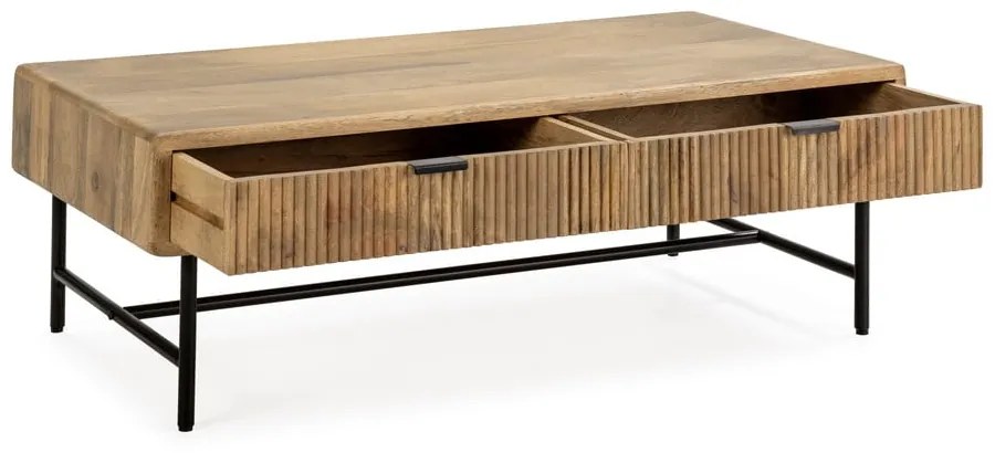 Măsuță de cafea în culoare naturală din lemn de mango 60x120 cm Mundra – MOME