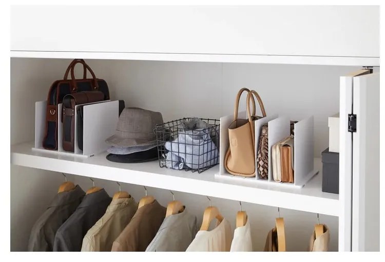 Organizatoare pentru șifonier 2 buc. pentru genți din plastic Smart – YAMAZAKI