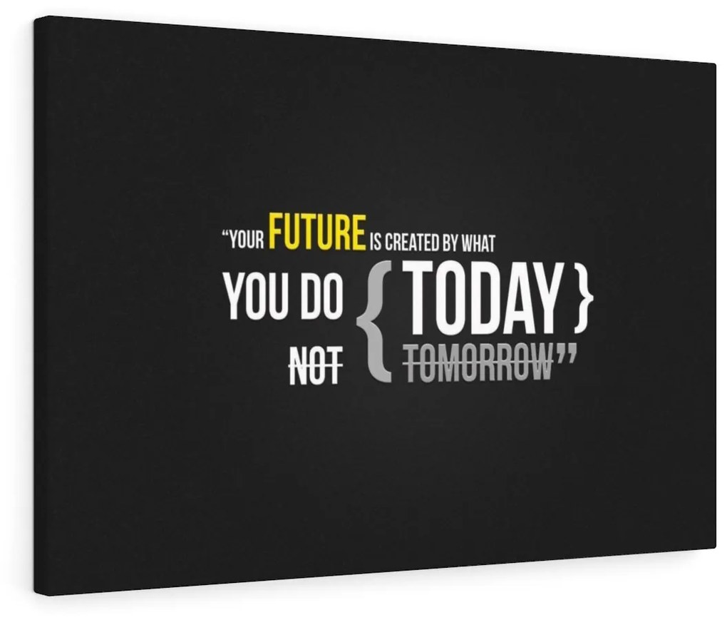 Tablou canvas Motivational Your Future Today 120x80 cm