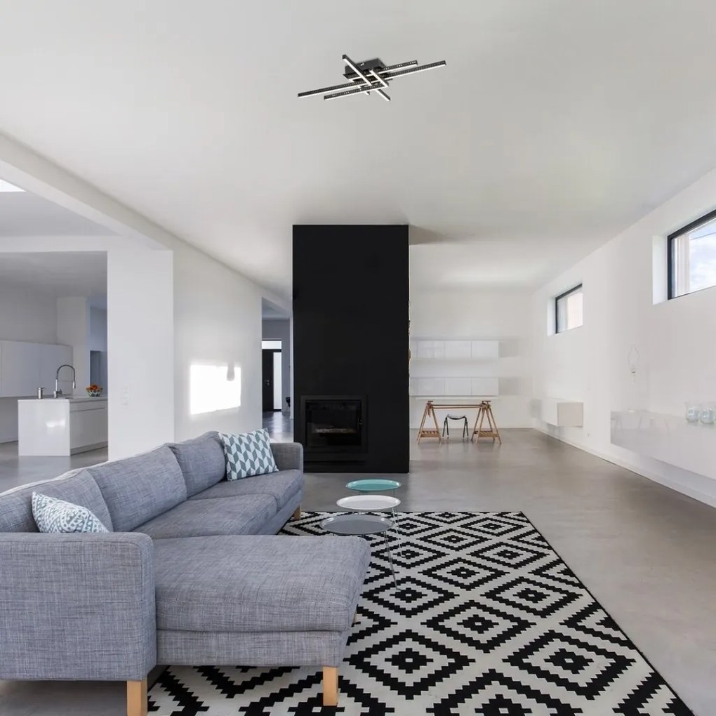Plafoniera LED design modern Casimir negru