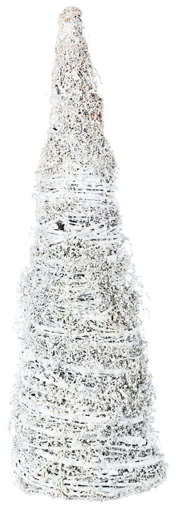 Decorațiuni de Crăciun Bizzotto  CONO FOREST BIANCO H40