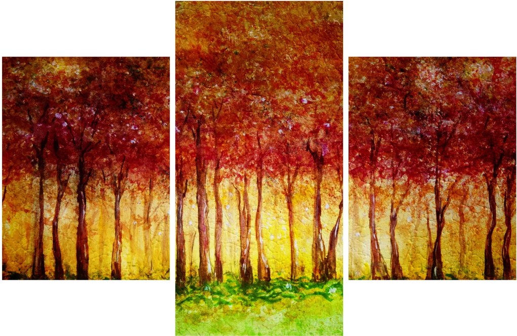 Tablou - Pictura pădurii cu frunziș (90x60 cm)