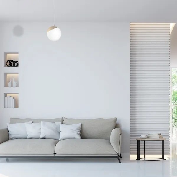 Lustră pe cablu SFERA WOOD 1xE14/40W/230V alb