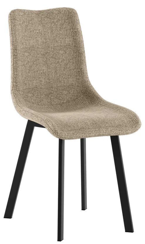 STONES Scaun acoperit cu material textil ușor de curățat. Picioare din metal vopsit 45cm X 56cm H. 86cm | Aosom Romania