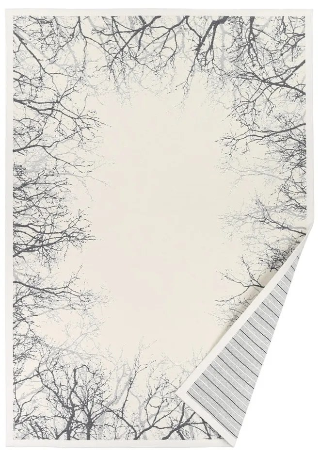 Covor reversibil Narma Puise, 140 x 200 cm, alb