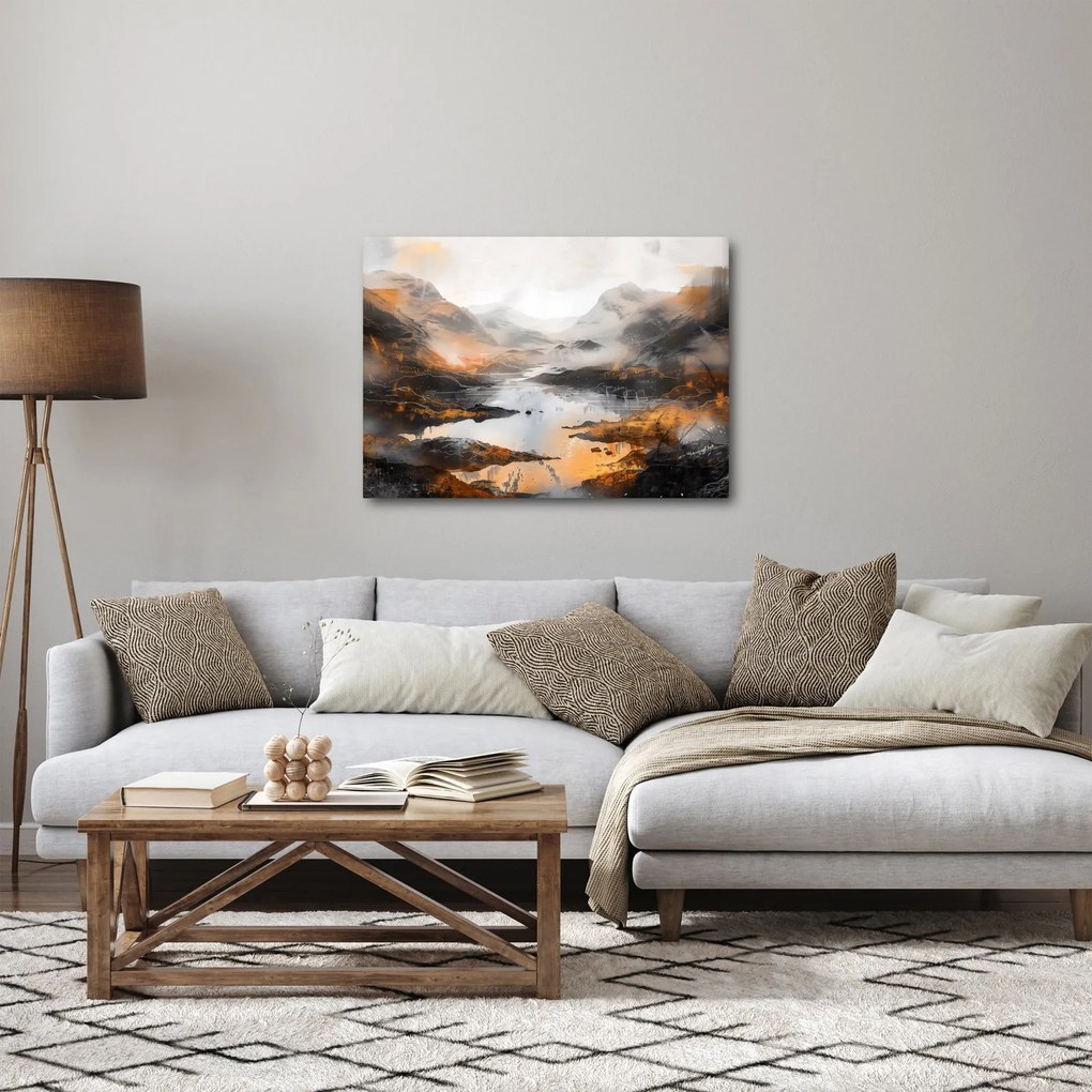 Tablou - Pictura peisajelor montane (70x50 cm)
