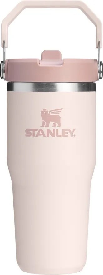 Termos roz deschis din oțel inoxidabil 410 ml IceFlow™ Flip Straw 2.0 Tumbler Rose Quartz – Stanley