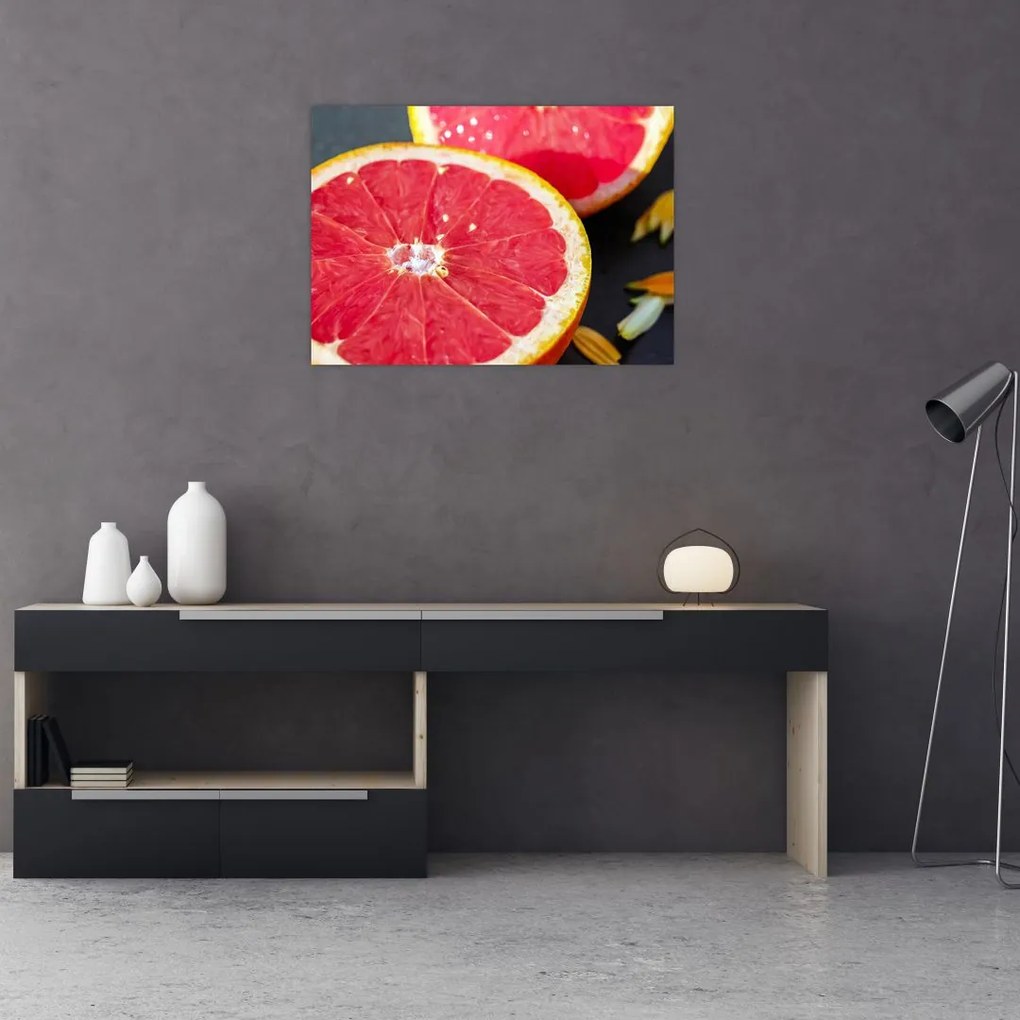 Tablou cu grapefruit tăiat (70x50 cm)