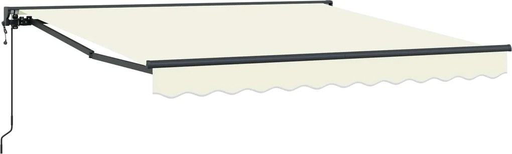 vidaXL Cadru de copertină Crem 300 x 250 cm Poliester cu Acoperire PU