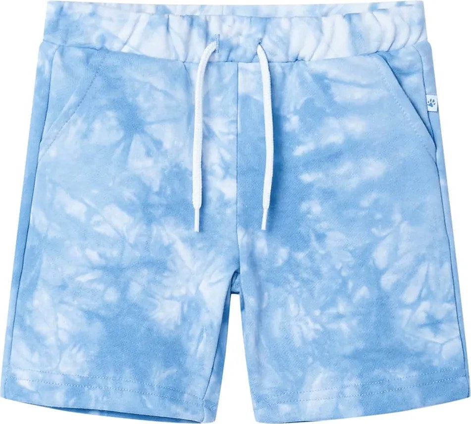 vidaXL Pantaloni scurți pentru copii cu șnur, albastru pal, 140