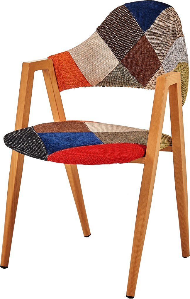 Scaun Patchwork Classic, multicolor, 58x53x81 cm