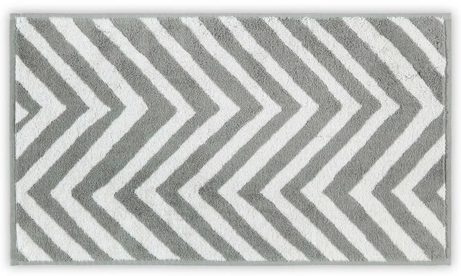 Prosop alb-gri din bumbac 33x33 cm Chevron – Foutastic