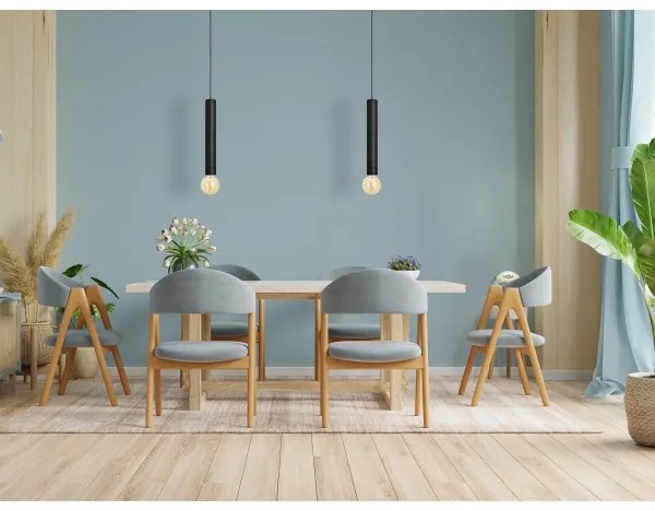 LED Lustră pe cablu TUBA 1xGU10/20W/230V neagră