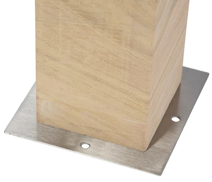 Lampă de podea modernă pentru exterior din piatră de nisip 40 cm - Grumpy