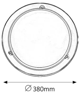 Rabalux 5143 - Plafoniera UFO 2xE27/60W/230V
