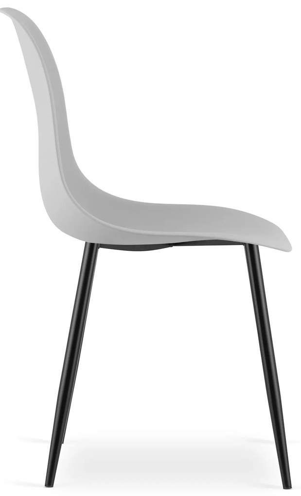 OFERTA Scaun gri deschis OSAKA cu picioare negre Clasa a II-a