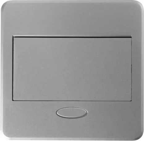 Priză încorporabilă în blat Avaro GTV, 1 priză Schuko, USB A + C, aluminiu L:135 mm; l:135 mm, Aluminiu/ plastic, Aluminiu