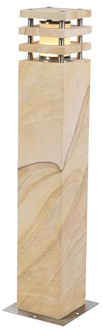 Lampă de podea modernă pentru exterior din piatră de nisip 70 cm - Grumpy