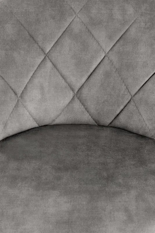 Scaun de bar H101 velvet gri