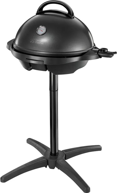 Gratar electric George Foreman 22460-56, 2400 W, 44,5 cm, 15 portii, 5 trepte de temperatura, Strat antiaderent, Negru