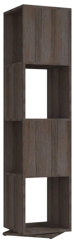 339554 vidaXL Dulap rotativ, gri/stejar sonoma, 34,5x34,5x147,5 cm, lemn