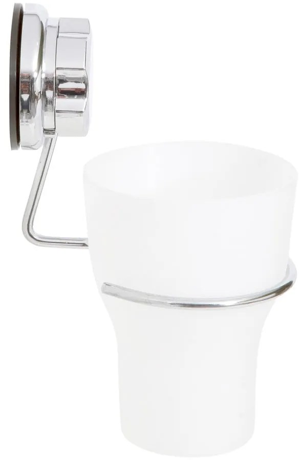 Suport pentru periuța de dinți argintiu autoadeziv din metal Bestlock Bath – Compactor