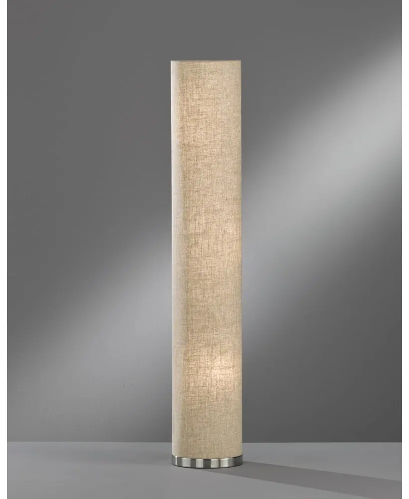 Lampadar bej cu abajur textil (înălțime 110 cm) Thor – Fischer &amp; Honsel