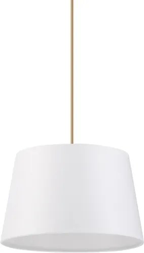 Lustră suspendată AIDA pe cablu, 1xE27/60W/230V, Ø 25 cm, stejar/maro/alb