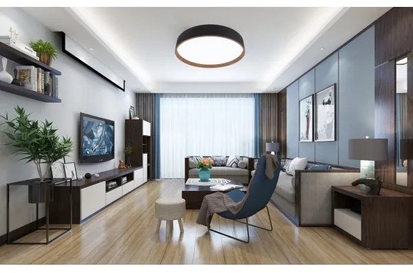 Top Light - LED plafonieră dimabilă LED/51W/230V cu DO negru/maro