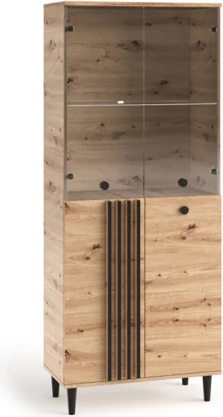 Vitrina inalta, 80x40x196 cm, LIVIA 06, ADRK Furniture