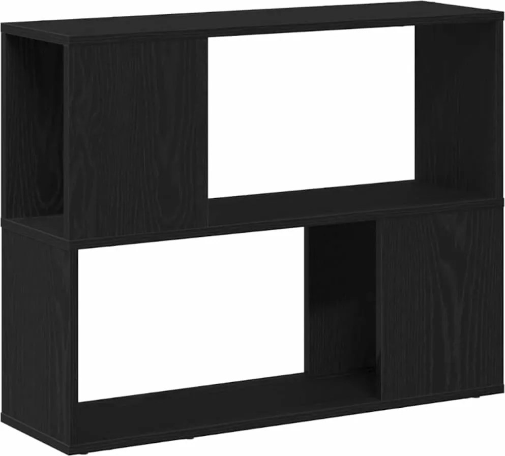 vidaXL Set comodă TV Stejar Negru 80 x 24 x 63 cm Lemn compozit