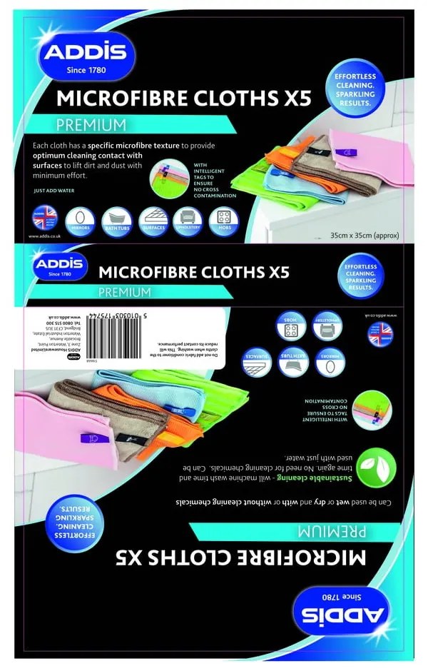 Lavete 5 buc. din microfibră – Addis