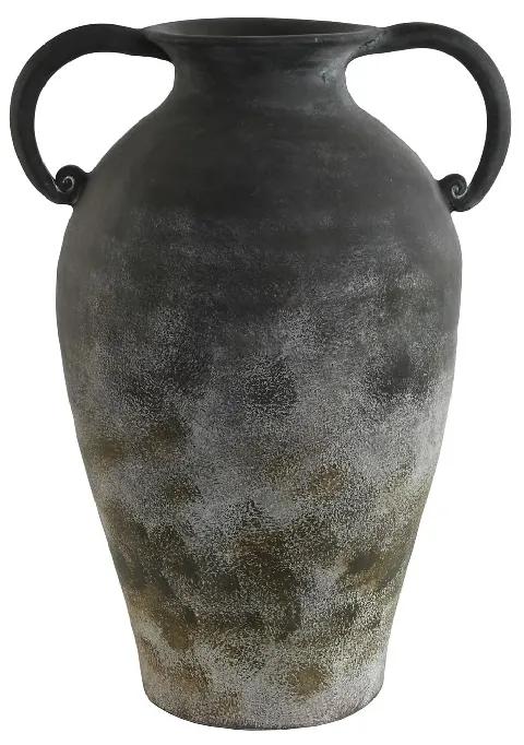 Vaza Earthy din teracota gri antichizat 31x26x48 cm