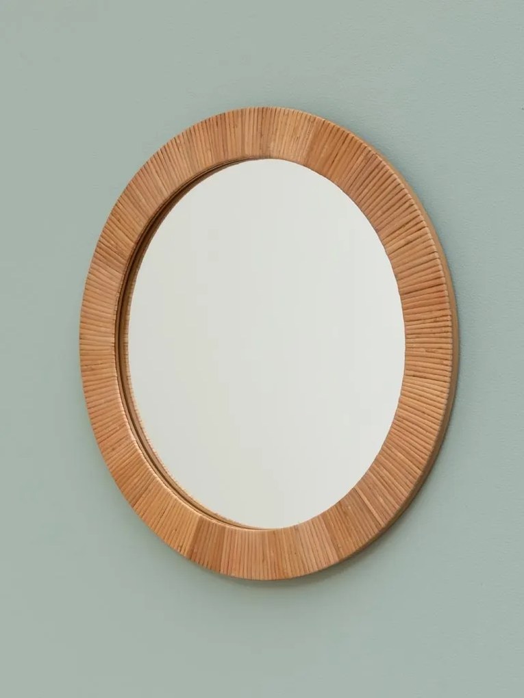 Oglinda rotunda din rattan , diametru 50 cm, " Rita "