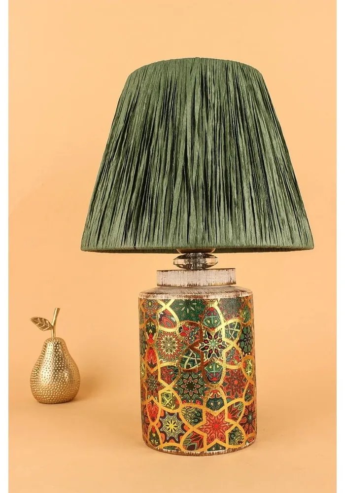 Veioză verde (înălțime 38 cm) Alev – Opviq lights