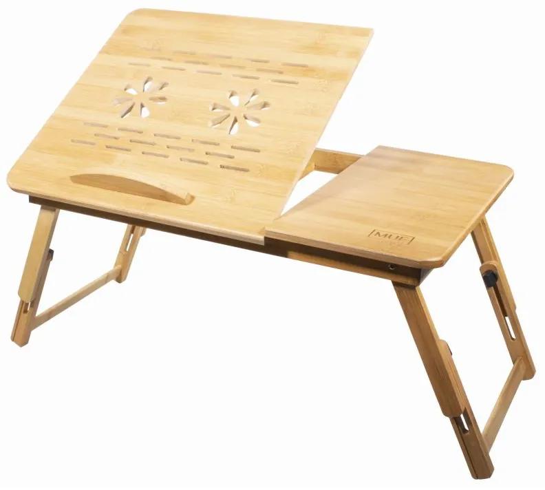 Masa pentru laptop din bambus L