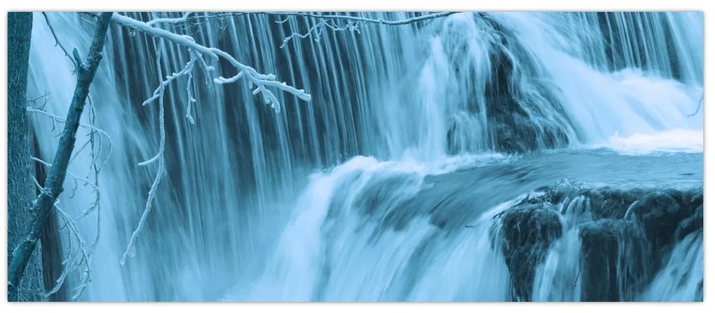 Tablou - cascadele închețate (120x50 cm)
