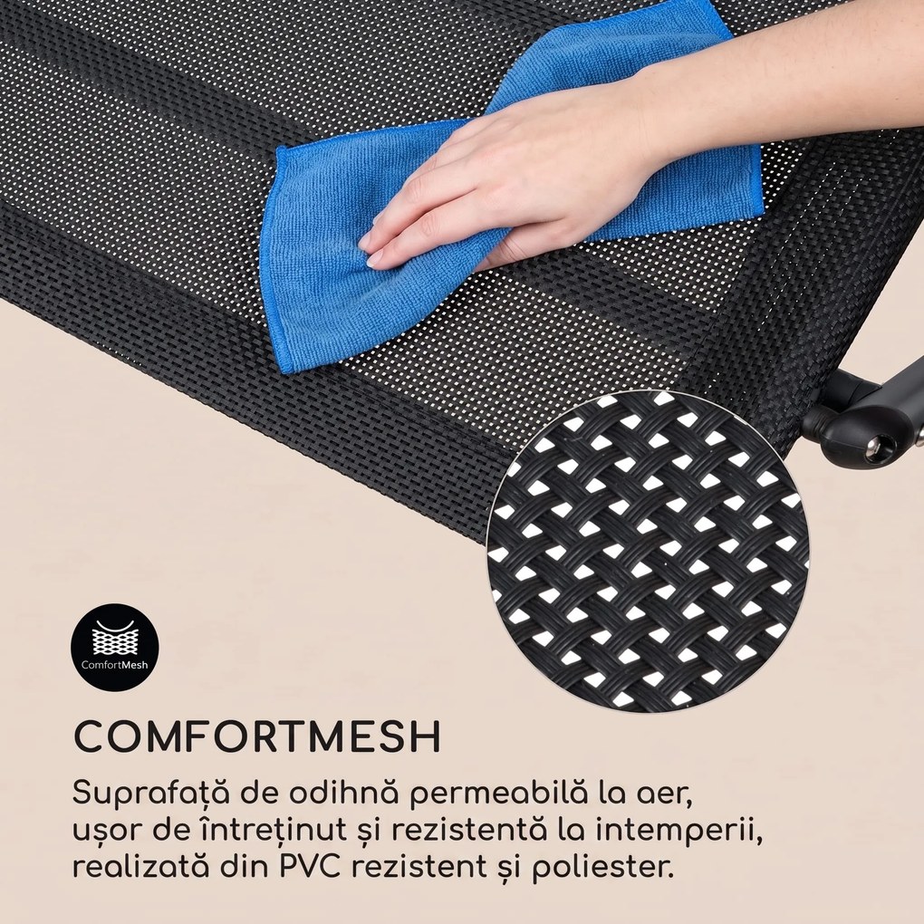 Blumfeldt The Big Easy, leagăn, negru, rezistent la apă, maxim 350 kg, protecție UV