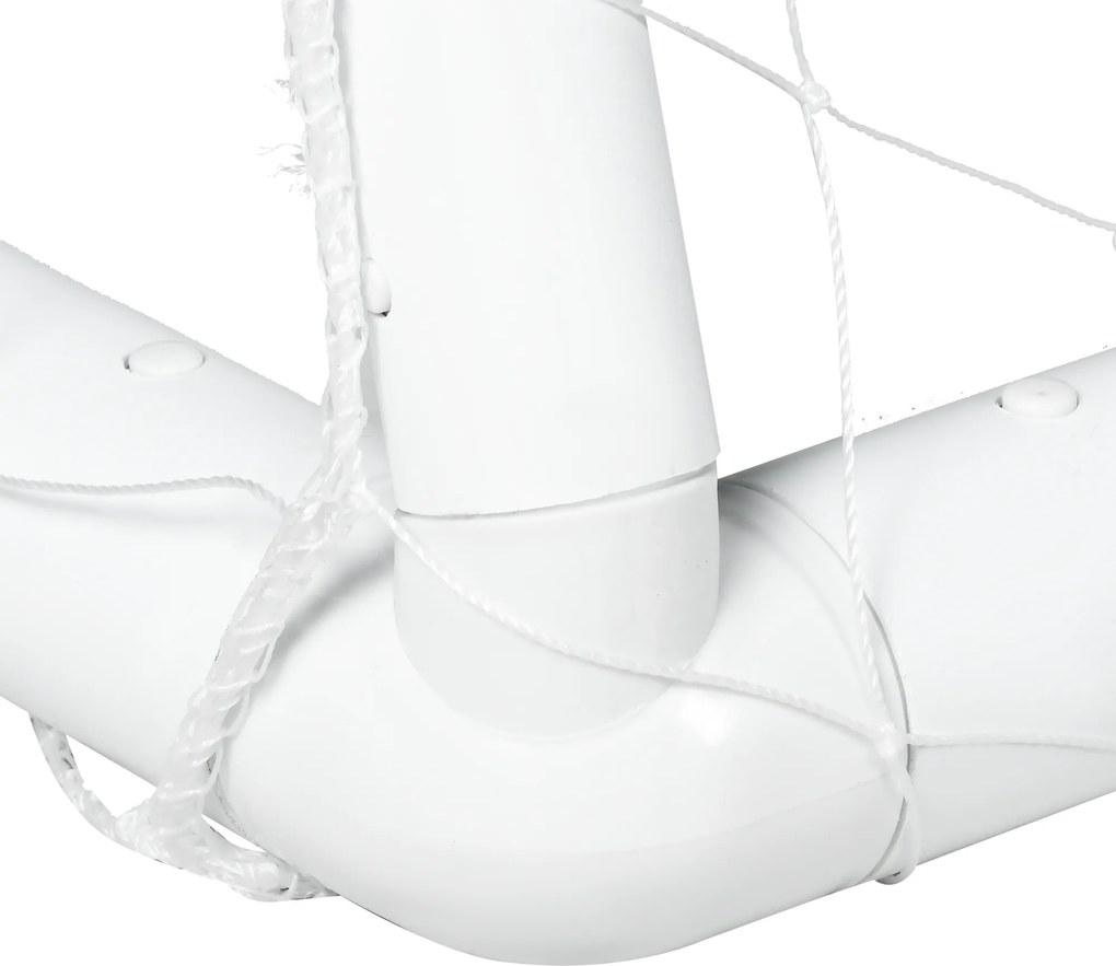SPORTNOW Poartă de fotbal, plasă robustă, cadru din plastic, țăruși, 300L x 120B x 200H cm, Alb | Aosom Romania