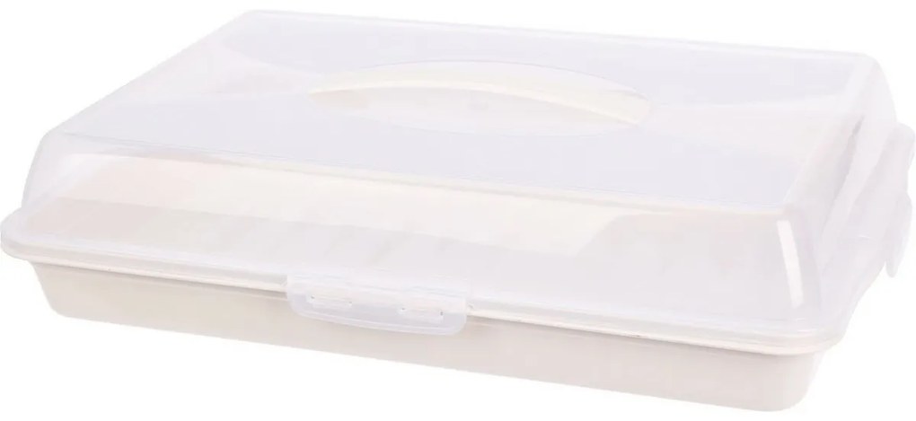 Tavă de servire cu capac EH 44 x 31 x 10 cm, alb