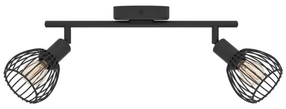 Spot Eglo 901039 SONNINO 2xE14/40W/230V negru