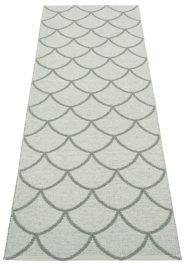 Covor tip traversă pentru interior și exterior verde 70x225 cm Kotte Army Sage – Pappelina