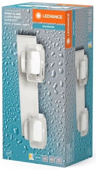 Aplică LED pentru baie Ledvance ORBIS FLAME 2xLED/5,5W/230V IP44 alb