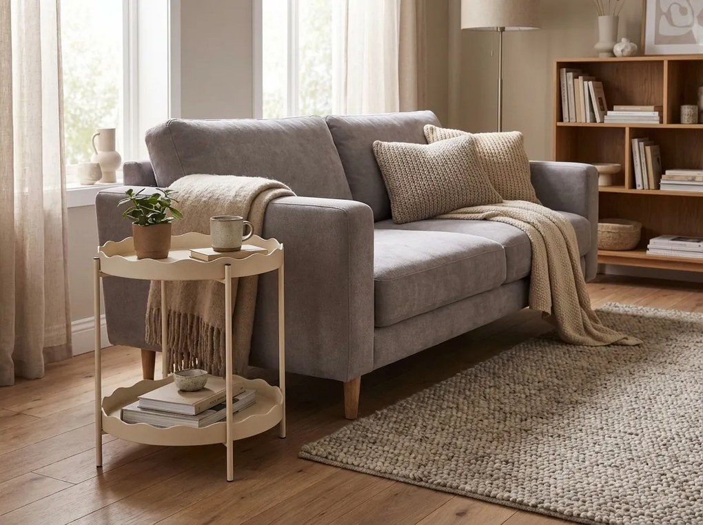 Masuta de cafea RAVELO Ø 40,5 cm, bej