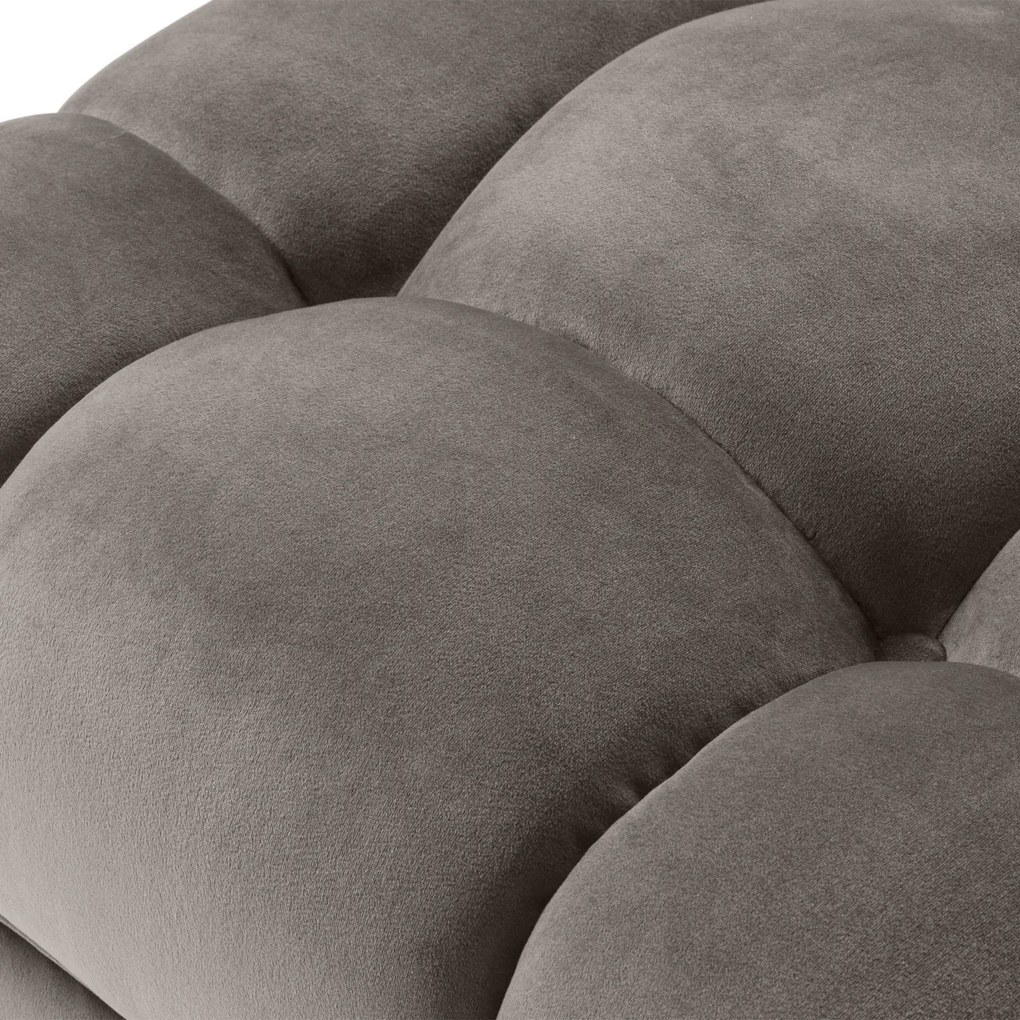 Taburete design elegant design LUX Sienna, catifea gri 113390 HZ