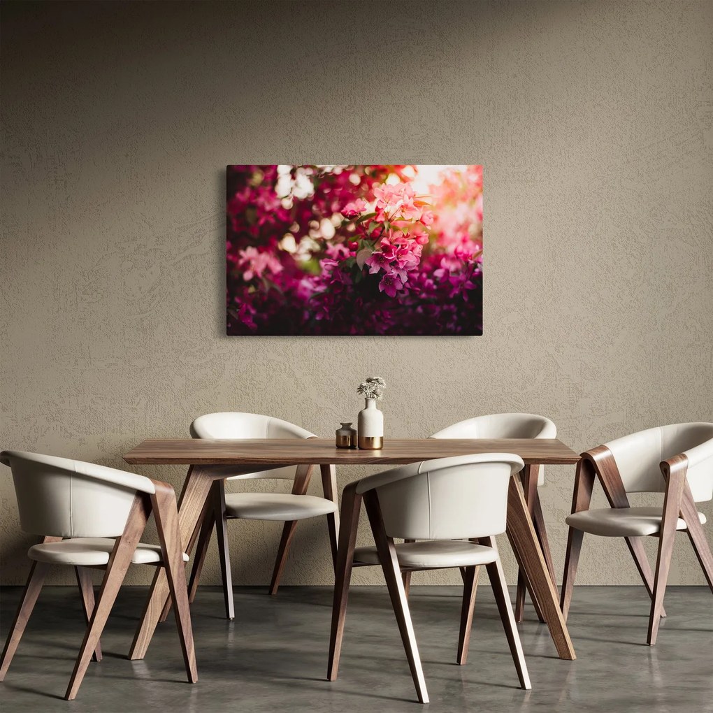 Tablou cu florile tufișului înflorit (90x60 cm)