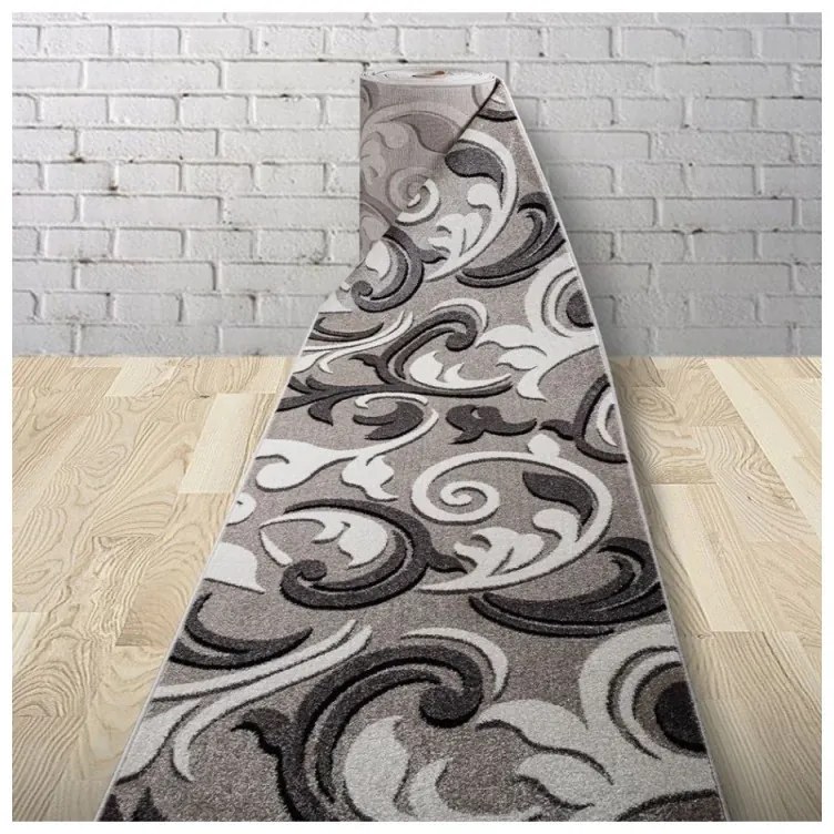 Traversa Phoenix model floral gri-alb 3014-244 Selectează lătime: 200 X